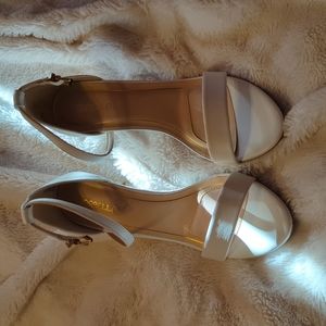 White Strapping Heels